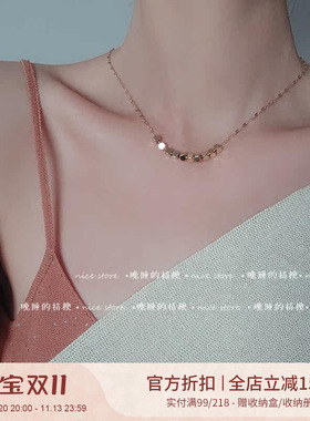晚睡的桔梗｜百搭设计感锁骨链