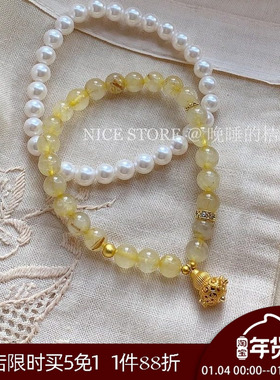 晚睡的桔梗I葫芦沙金手串