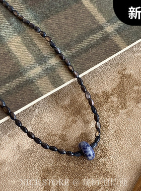 售完无补「赟兰」新中式ins风高级天然石串珠项链日韩极简锁骨链
