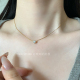 晚睡 桔梗「恒星」韩系ins风一颗锆石钛钢项链mini隐形锁骨链女