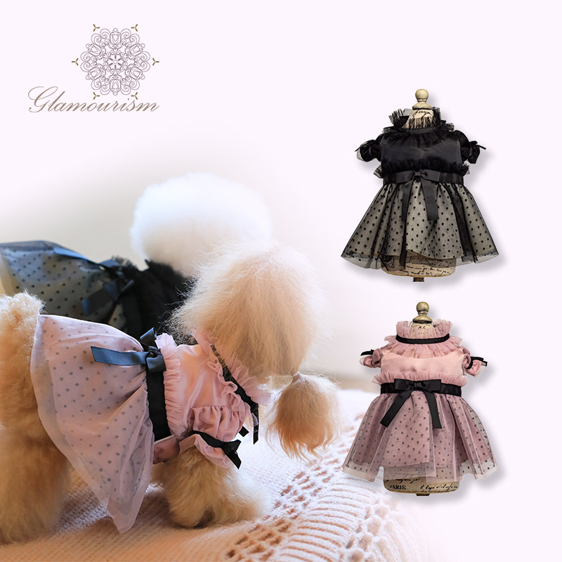 魅意Glamourism日本品牌宠物服装秋冬Elenore/艾乐诺连衣裙小礼服