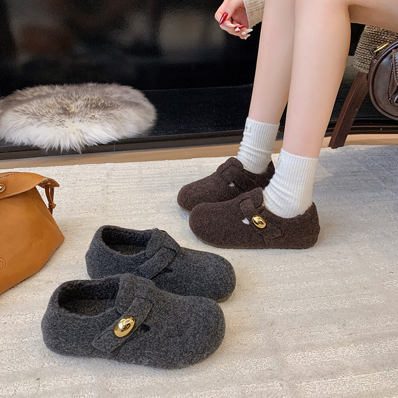 加绒全包勃肯鞋女鞋2026春秋新款平底孕妇鞋懒人棉鞋一脚蹬0115w,女鞋,勃肯鞋/软木鞋,淘宝优惠券,粉丝福利购,淘宝优惠卷