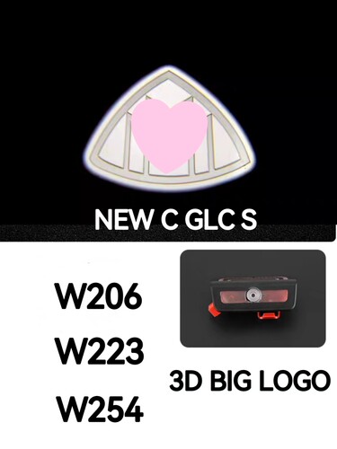 适用于奔驰新S级迎宾灯W223 C级W206 GLC W254改装车门照地镭射灯