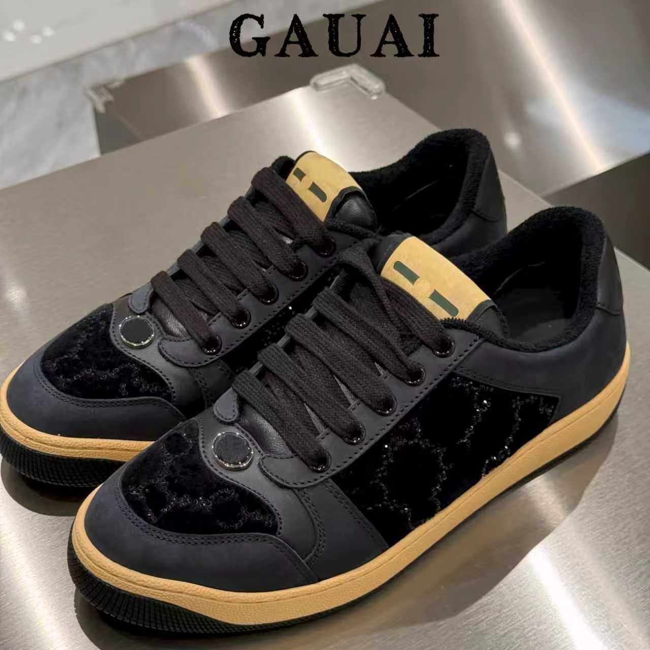 GAUAI~新款网红复古小脏鞋运动真皮芯片厚底舒适百搭板鞋女脏脏鞋,女鞋,休闲板鞋,淘宝优惠券,粉丝福利购,淘宝优惠卷