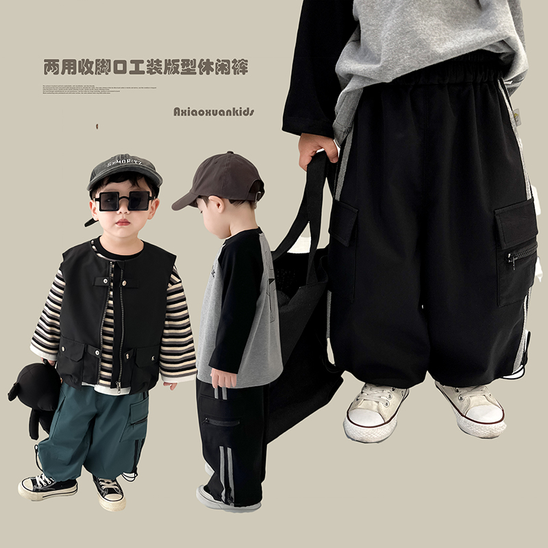 可调节帅气工装裤长裤阿小轩