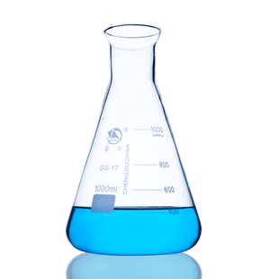 蜀牛锥形瓶喇叭口 玻璃三角烧瓶实验室三角瓶100/250/500/1000ml