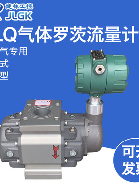 LLQ气体罗茨流量计煤气 沼气 液化气G65DN50 EVC天然气腰轮流量计