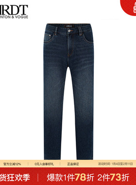 ORRDT澳林丹顿男装秋冬新款简约修身牛仔裤直筒休闲裤A37E2457