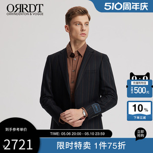 ORRDT澳林丹顿男装 羊毛外套A01D2221 黑色西服男秋冬新款 商务正装