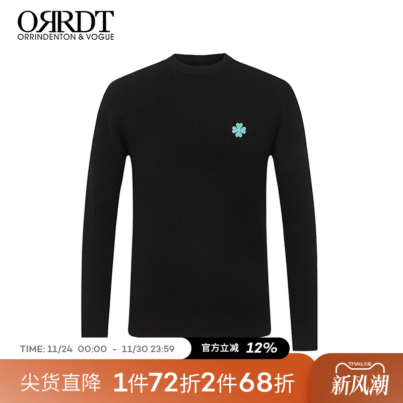 ORRDT针织衫圆领纯刺绣