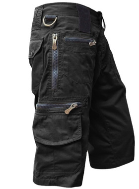 2026七分裤男宽松直筒夏季大码潮流休闲中裤多袋工装短裤男士速卖