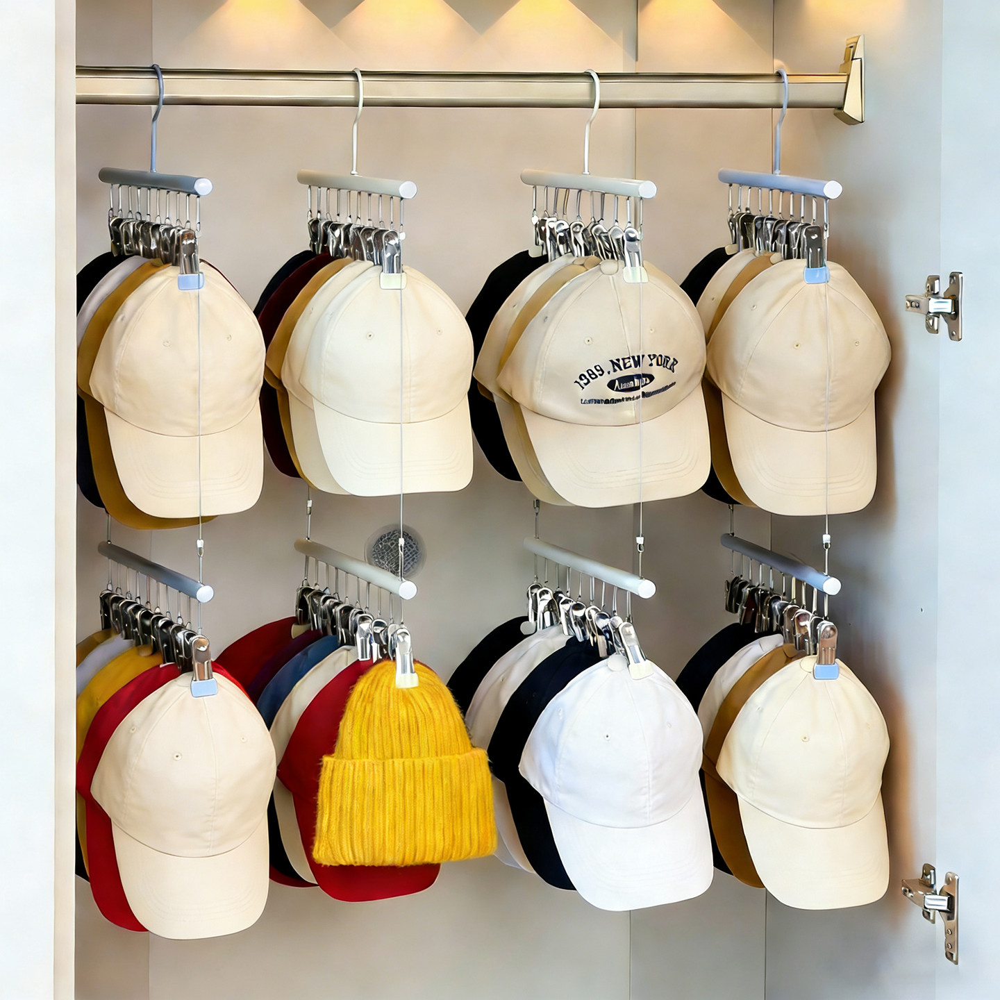 帽子收纳神器不变形挂棒球帽鸭舌帽展示架多夹子省空间毛线帽挂架,收纳整理,帽子收纳架,淘宝优惠券,粉丝福利购,淘宝优惠卷