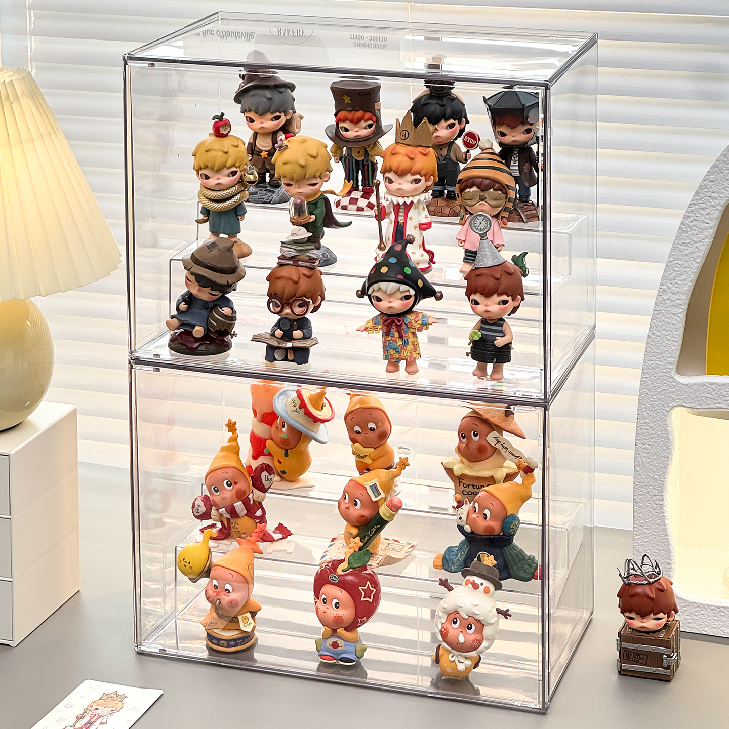 盲盒收纳展示架全透明手办置物架