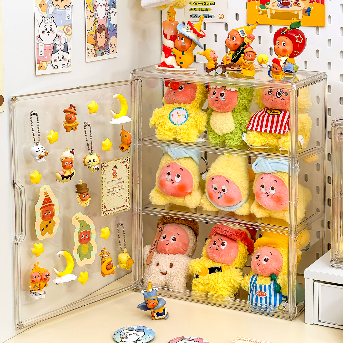 打造星星人盲盒挂件展示痛柜！