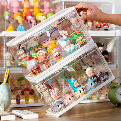 盲盒收纳展示架防尘手办置物架