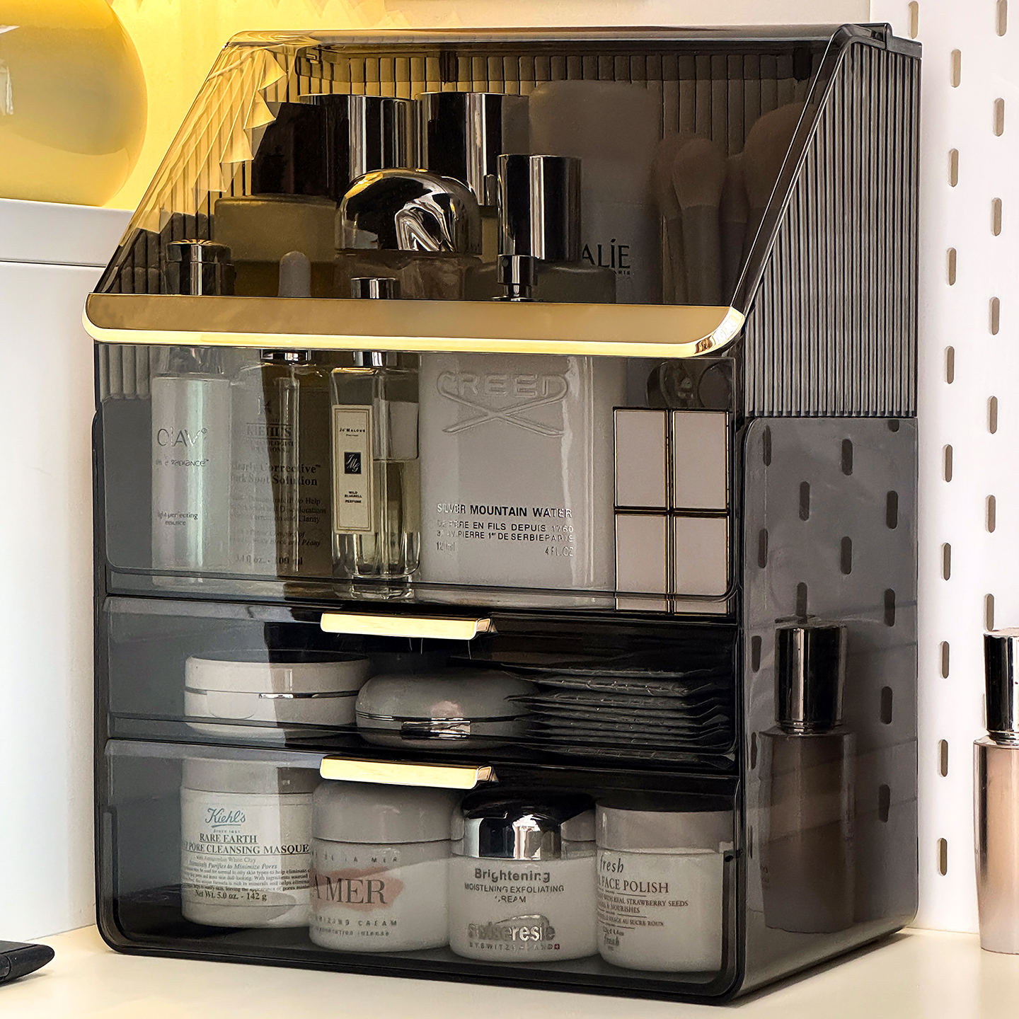 化妆品收纳盒避光可放高瓶大容量