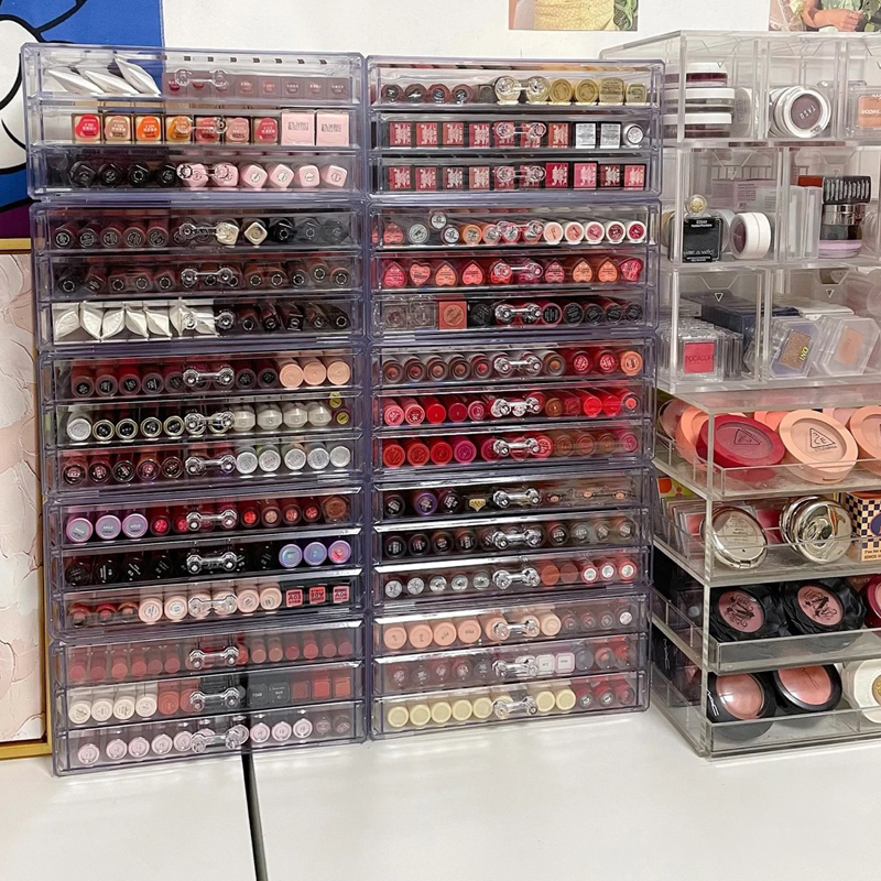 口红桌面装放大容量亚克力收纳盒