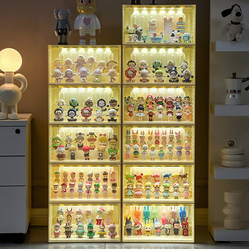 带灯智能感应盲盒集装箱展示架