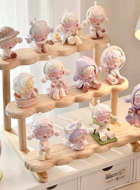 阶梯盲盒展示架收纳龙吟献瑞泡泡马特手办陈列置物架潮玩摆件台阶