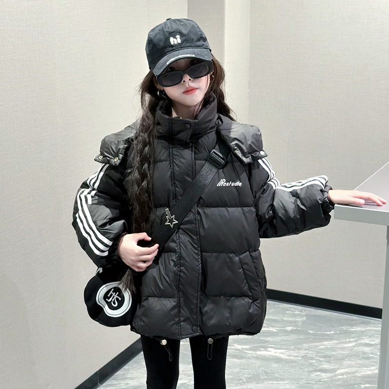 女童羽绒服冬季加厚白鸭绒外套潮
