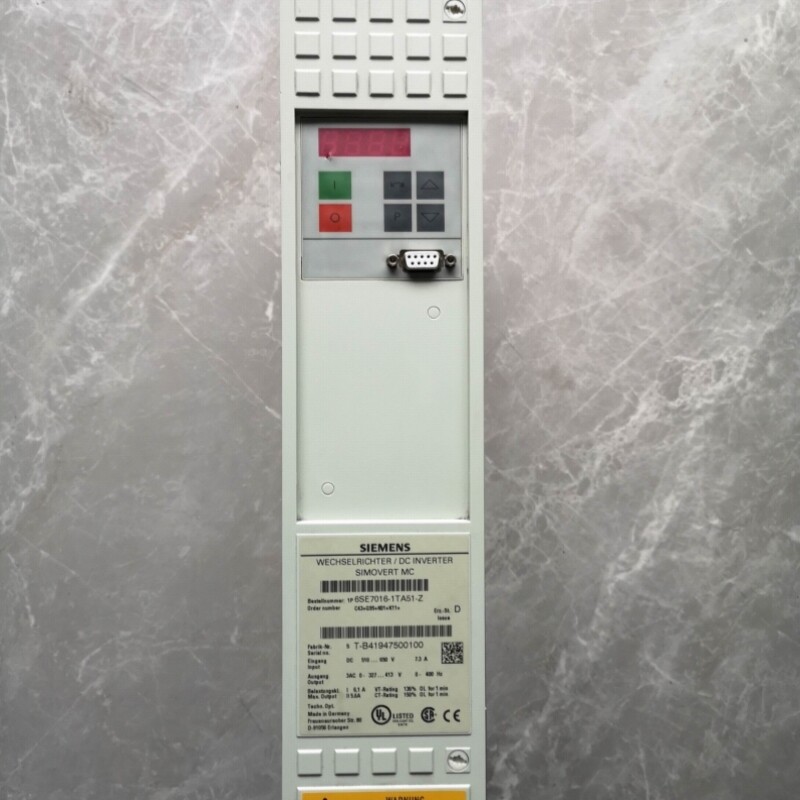 【议价】SIMOVERT MC驱动器6SE7016-1TA51-Z不带控制卡