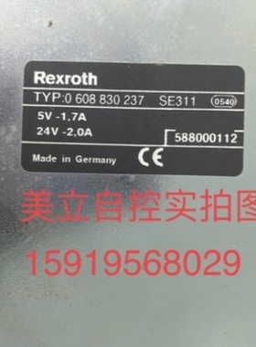 【议价】力士乐SE311控制板0 608 830 237 销售议价