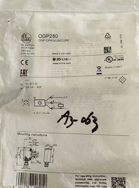 【议价】询价易福门传感器OGP280