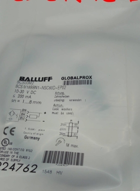 【议价】供应巴鲁夫接近开关BCSM18BBN1-NSC80D-EP02实物拍摄