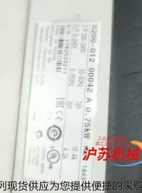 【议价】Nidec尼德克CT变频器M200-012 00042A
