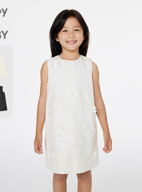 新款江南布衣童装圆领A型无袖连衣裙25春女童jnbybyjnby1P2G13570