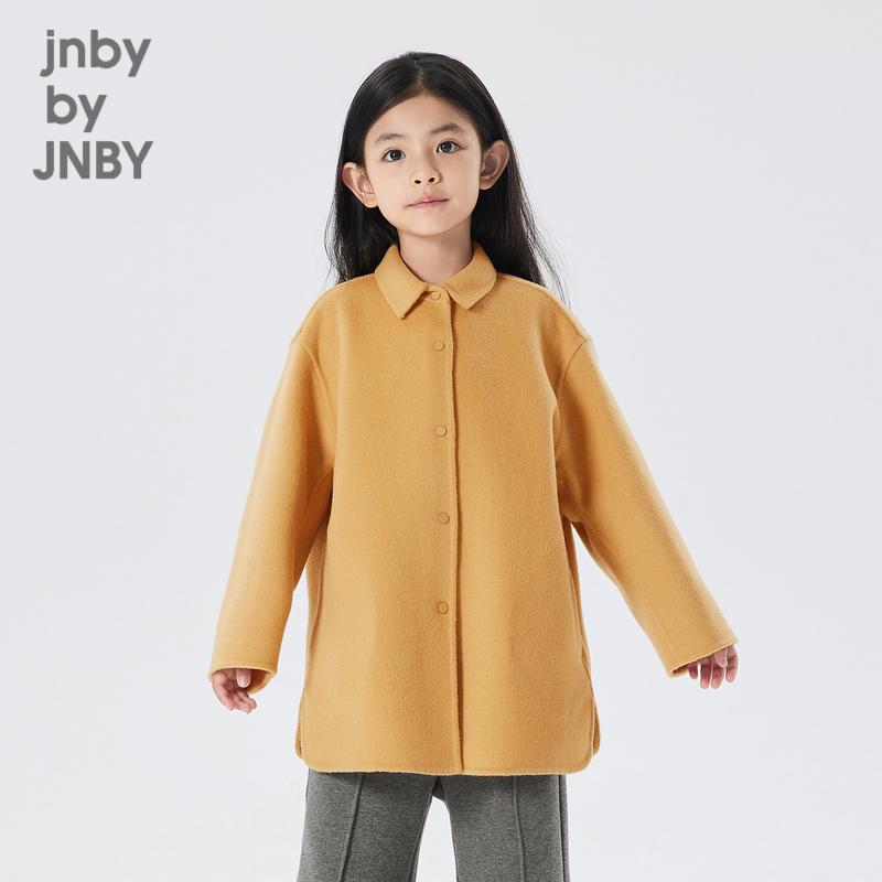 江南布衣童装保暖长款呢大衣外套