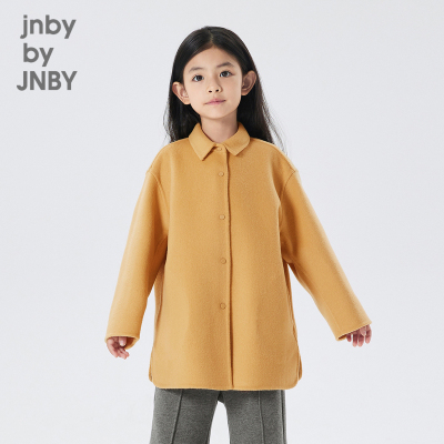 江南布衣童装保暖长款呢大衣外套