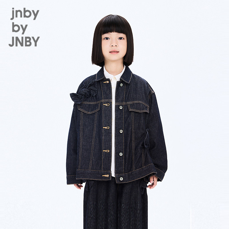 新款江南布衣童装牛仔夹克宽松翻领25秋女童jnbybyjnby1P8611930,童装/婴儿装/亲子装,儿童牛仔外套,淘宝优惠券,粉丝福利购,淘宝优惠卷