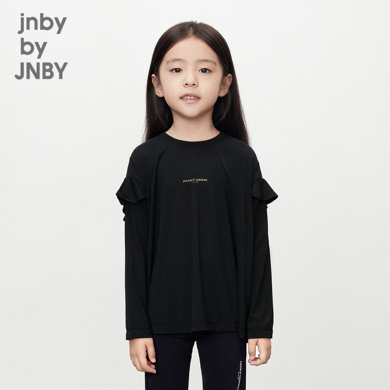 【运动系列】江南布衣童装假两件长袖T恤夏女童儿童jnbybyjnby,童装/婴儿装/亲子装,T恤,淘宝优惠券,粉丝福利购,淘宝优惠卷