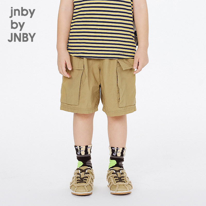 新款江南布衣童装短裤宽松直筒裤日常休闲25夏男童jnbybyjn