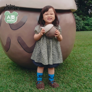 江南布衣婴童休闲短袖连衣裙A字裙原创图案春女童婴儿jnbybyjnby