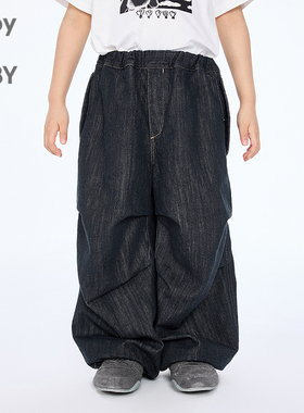 新款江南布衣童装牛仔长裤伞兵裤25秋男女童jnbybyjnby1P8E11200