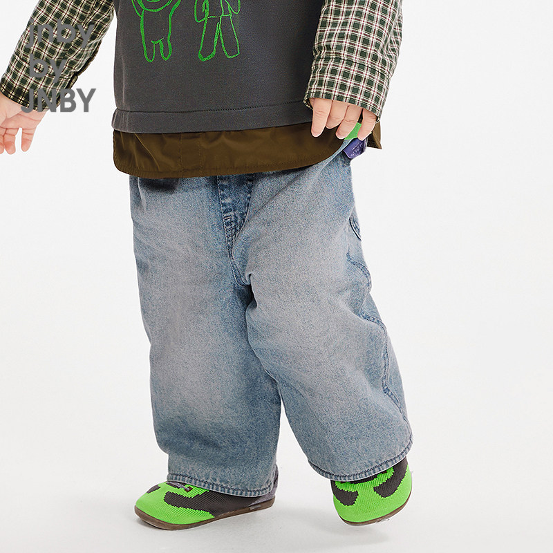 新款江南布衣婴童牛仔长裤日常休闲25春男女童婴儿jnbybyjn