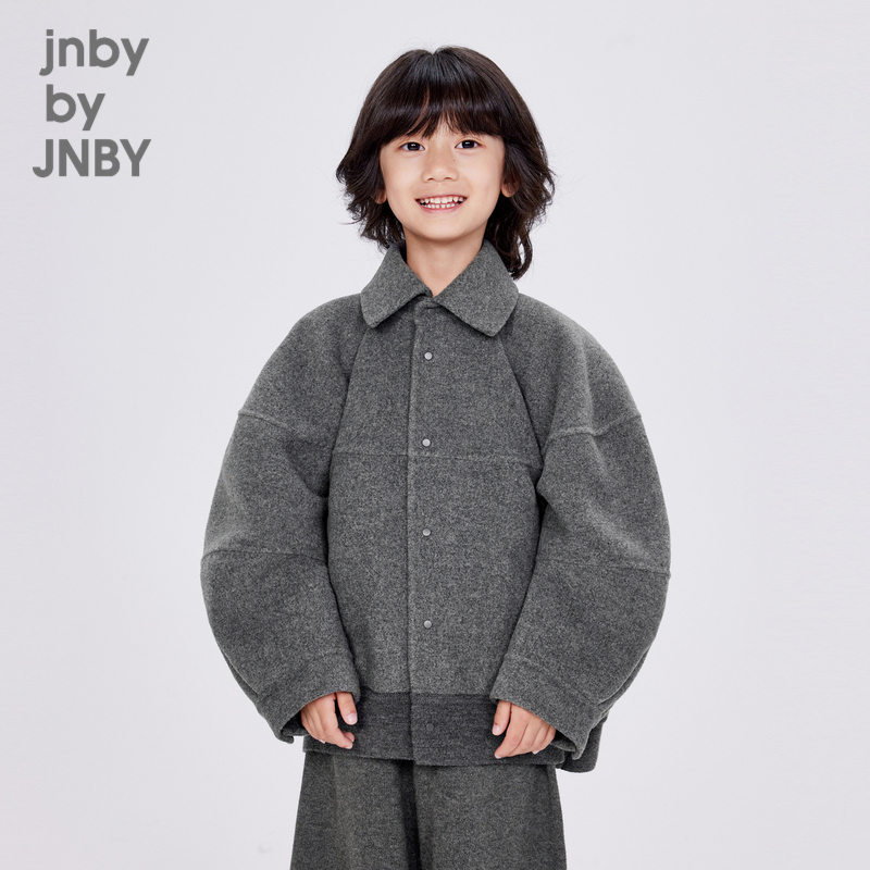 江南布衣童装短款毛呢外套