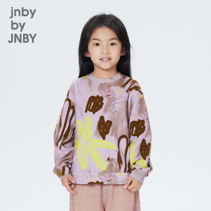 生动的涂鸦抽象花朵循环图案，面料柔软舒适