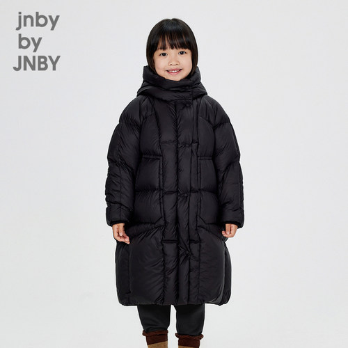 江南布衣童装宽松保暖连帽羽绒服保暖舒适24冬男女童jnbybyjnby