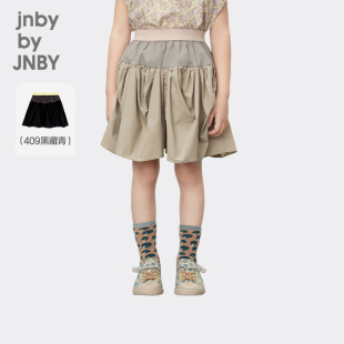拼接休闲可爱oversize夏女童儿童jnbybyjnby 裙裤 江南布衣童装 短裤