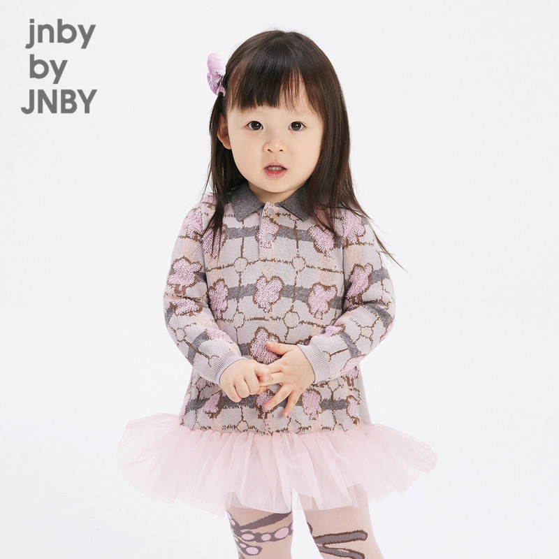 江南布衣婴童长袖连衣裙舒适可爱24冬女童婴儿裙子jnbybyjn