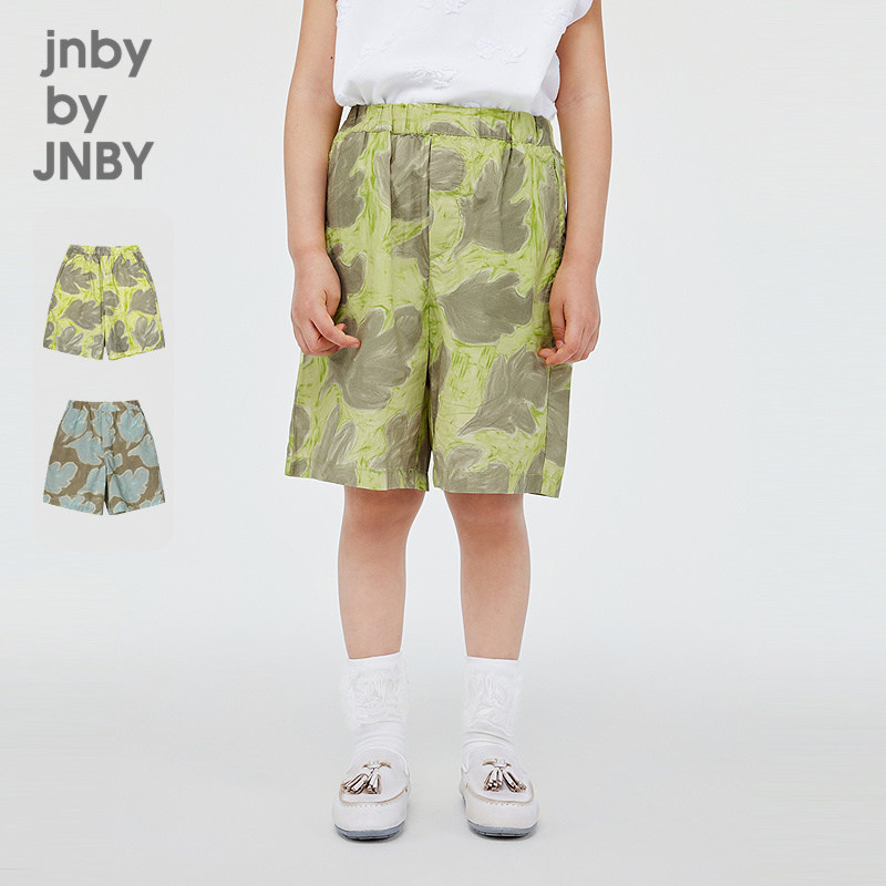 江南布衣童装短裤直筒裤纯棉原创手绘休闲夏男女童儿童jnbybyj