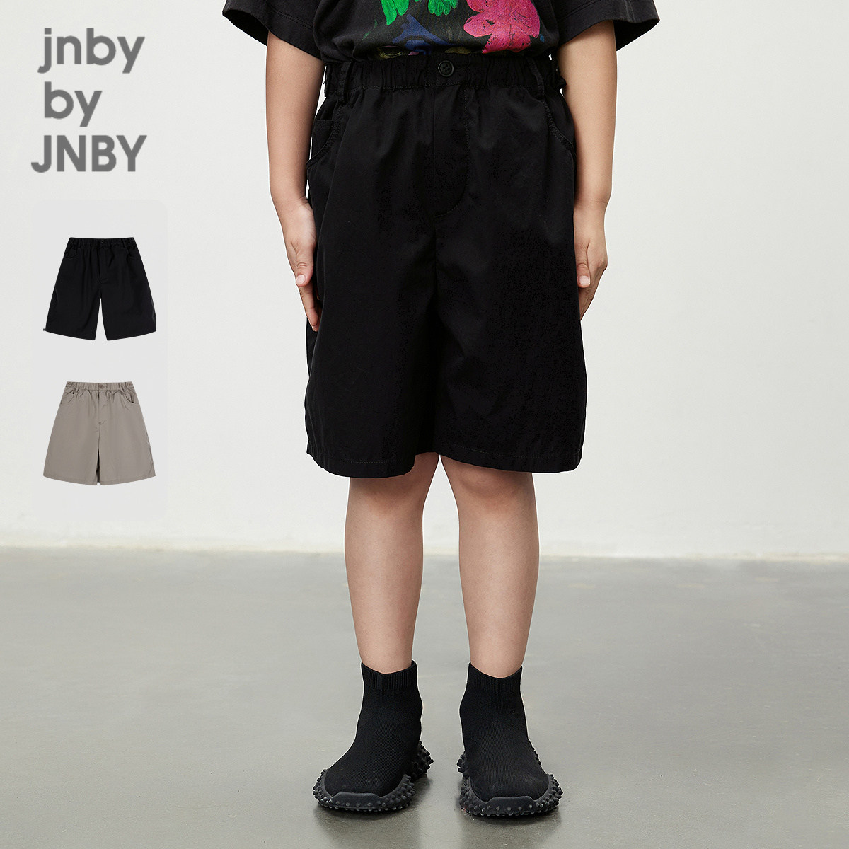 江南布衣童装纯棉中裤简约香蕉裤休闲宽松夏男童儿童jnbybyjnby