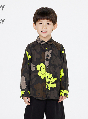 新款江南布衣童装宽松长袖衬衣25春男女童jnbybyjnby1P1210380