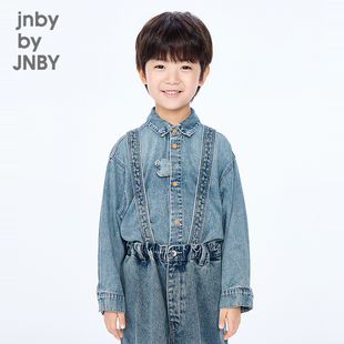 牛仔衬衫 长袖 H型休闲舒适25秋男女童jnbybyjnby 江南布衣童装 新款