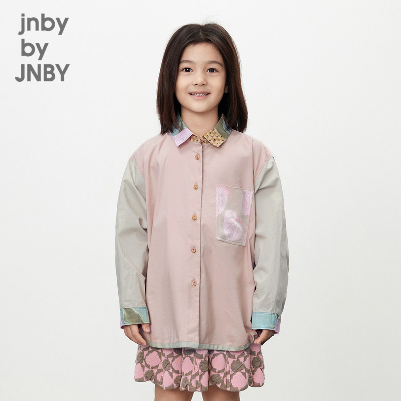 江南布衣童装长袖衬衫翻领男女童儿童衬衣jnbybyjnby1O2