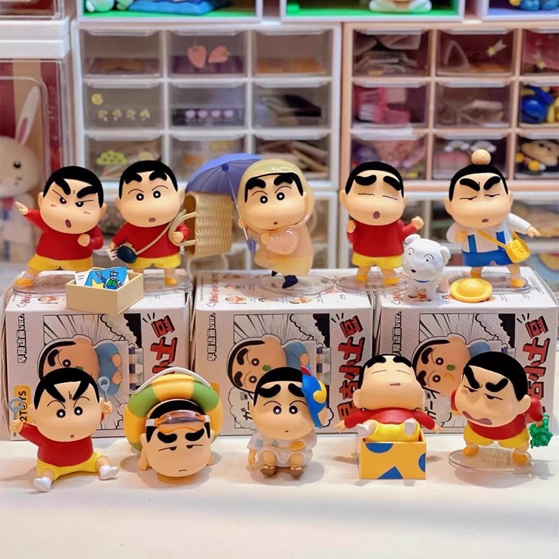 正版蜡笔小新小土豆公仔盲盒玩具