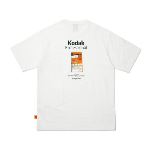 Kodak柯达25SS春夏圆领短袖纯棉T恤户外透气男女百搭上衣